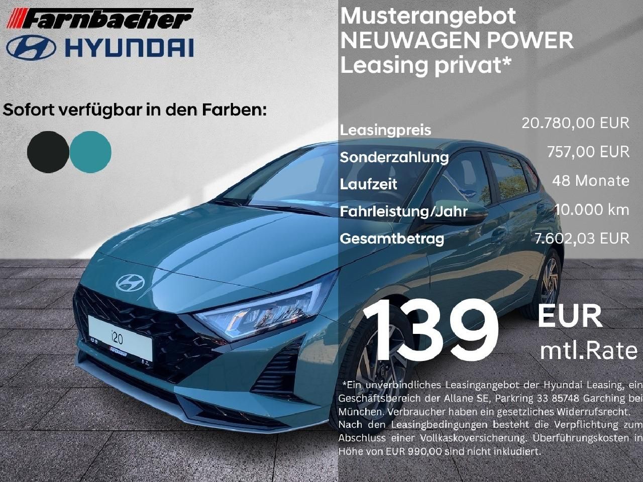 Fahrzeugabbildung Hyundai i20 Trend Komfort Bose bis 31.08. FAST START