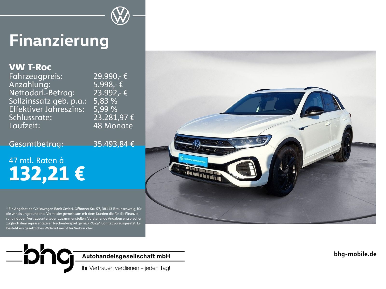 Volkswagen T-Roc 1.5 TSI R-Line BlackStyle Navi Keyless LED