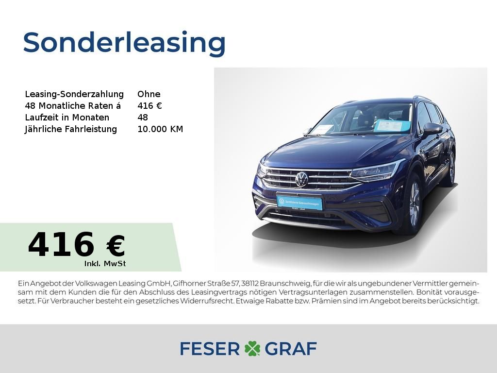 Volkswagen Tiguan Allspace 1.5 TSI Life 7-Sitzer/AHK/Leder/