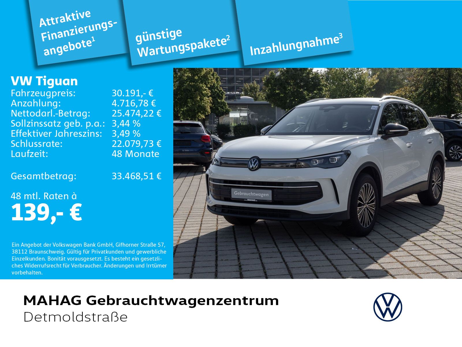 Volkswagen Tiguan 1.5 eTSI GOAL LED+Navi ParkAssist+ 360° A imagem 2