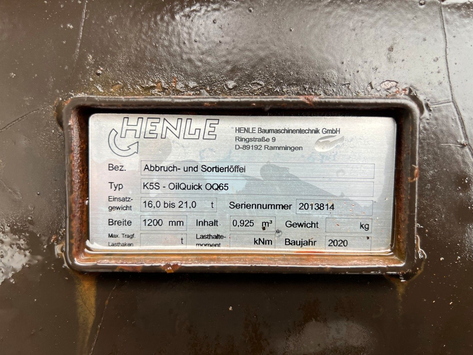 Fahrzeugabbildung Andere Henle K5S Sieblöffel / Löffel / OQ65 / 2020