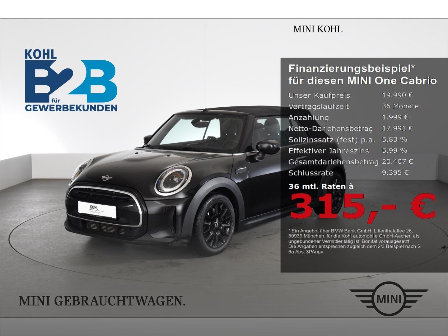 MINI One Cabrio Blackyard Sitzheizung Klimaanlage DAB