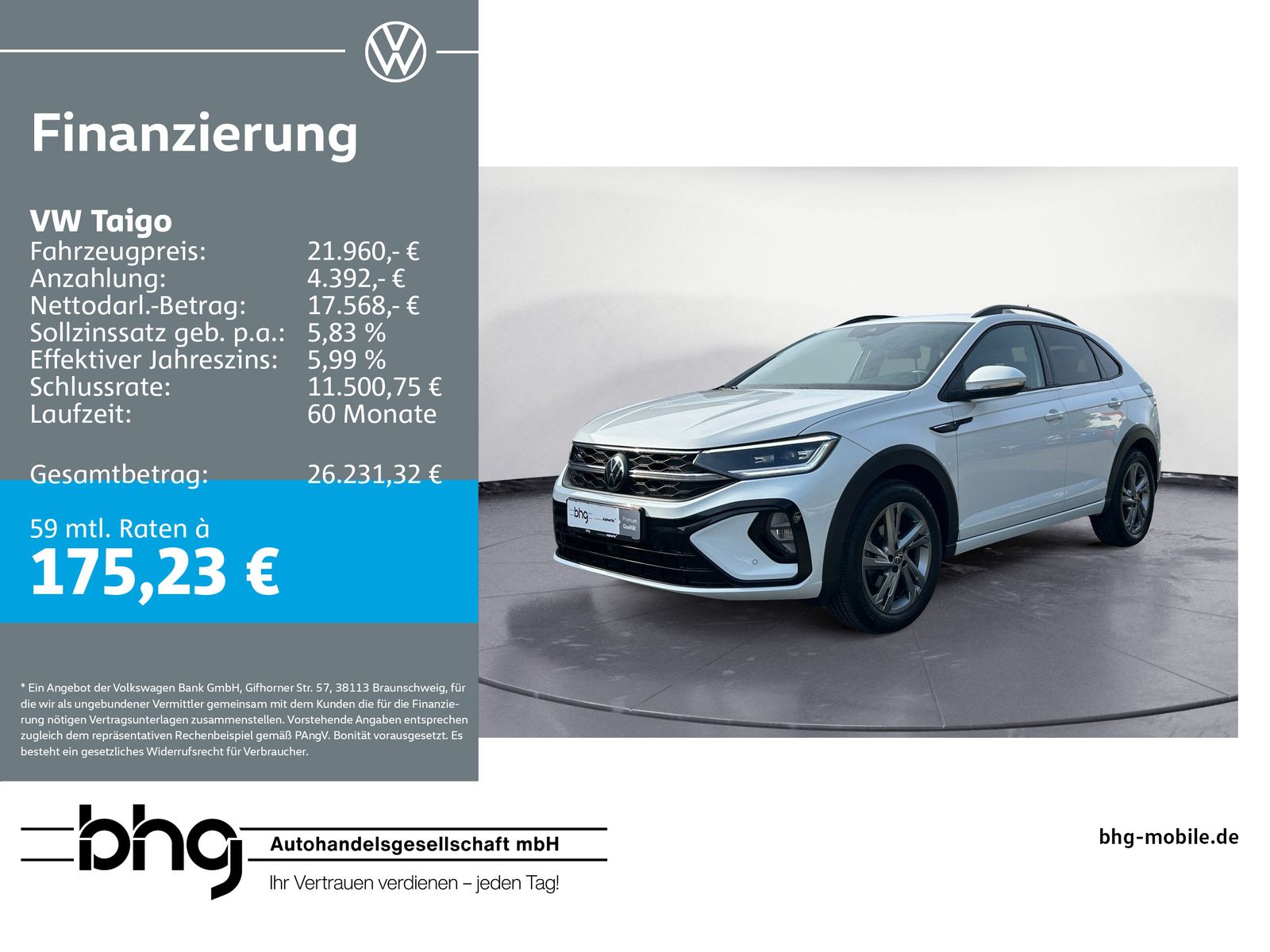 Volkswagen Taigo 1.0 TSI DSG R-Line