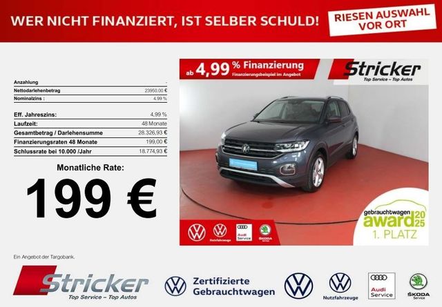 Volkswagen T-Cross  Style 1.5TSI DSG 199,-ohne Anzahlung AC