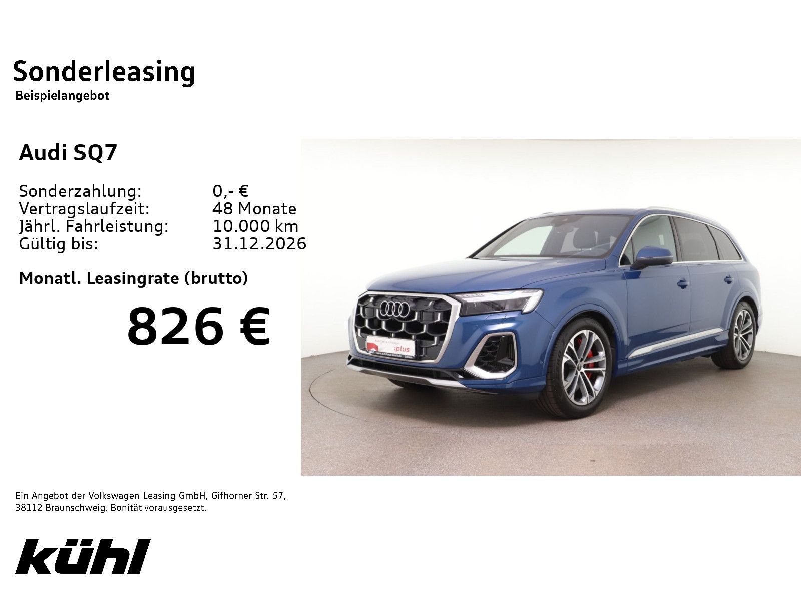 Audi SQ7 4.0 TFSI Q Tip. Matrix/Luft/ACC/Standhzg./Ka