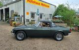 MG MGB Cabrio Chrommodell Pappdeckelbrief