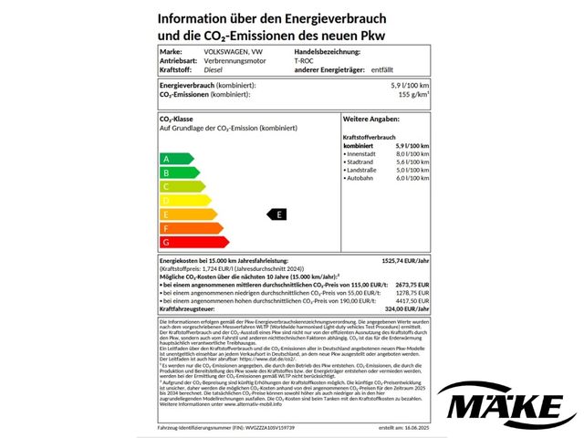 T-Roc GOAL 1.0 TSI LED ALU PDC ACC NAV APP ASG