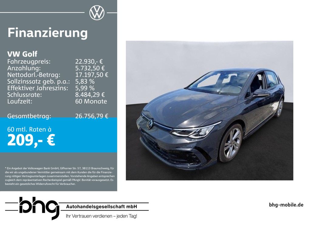 Golf 1,5 TSI OPF R-Line AHK LED Navi connect Amb