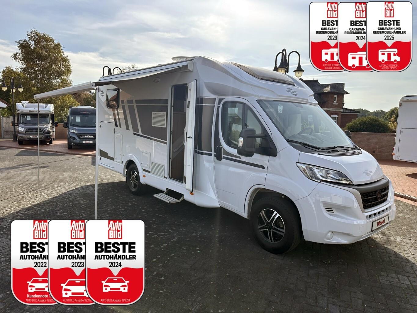 Carado T338  +Einzelbett+2xKlima+Solar+TV/SAT+Kamera+Ma