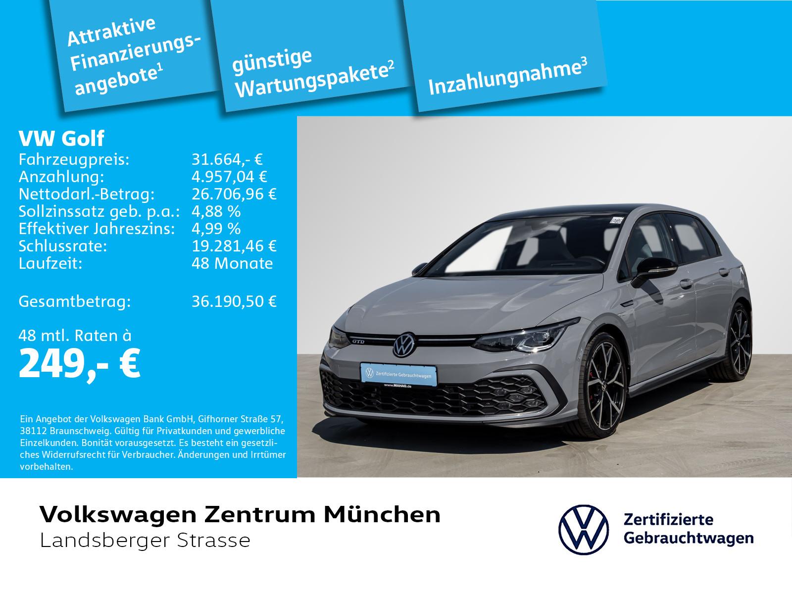 Volkswagen Golf VIII GTD 2.0 TDI AHK ACC DCC IQ.Light Navi 
