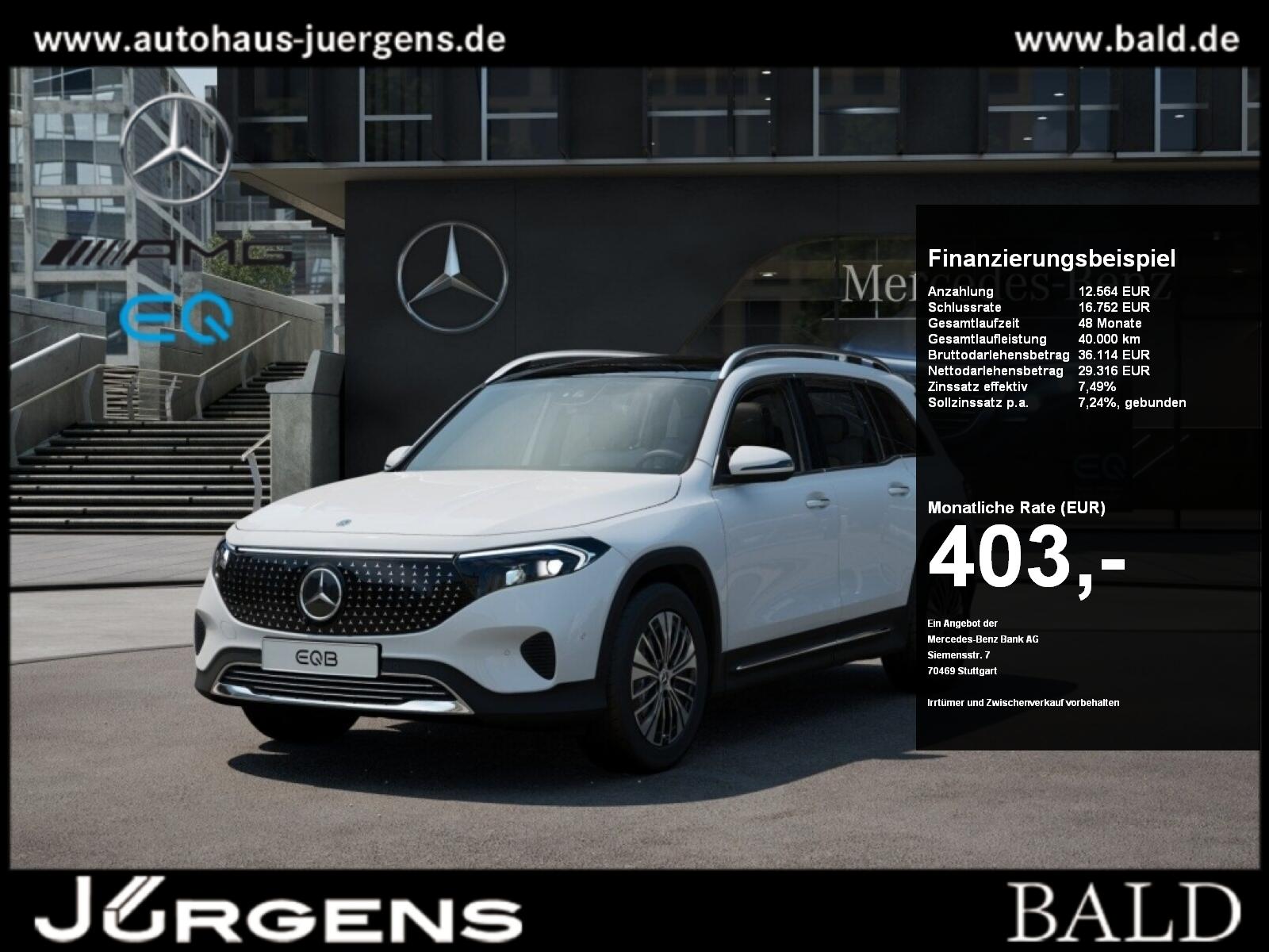Mercedes-Benz EQB 300 4M Electr-Art/Pano/360/Ambi/Keyl/Totw/18