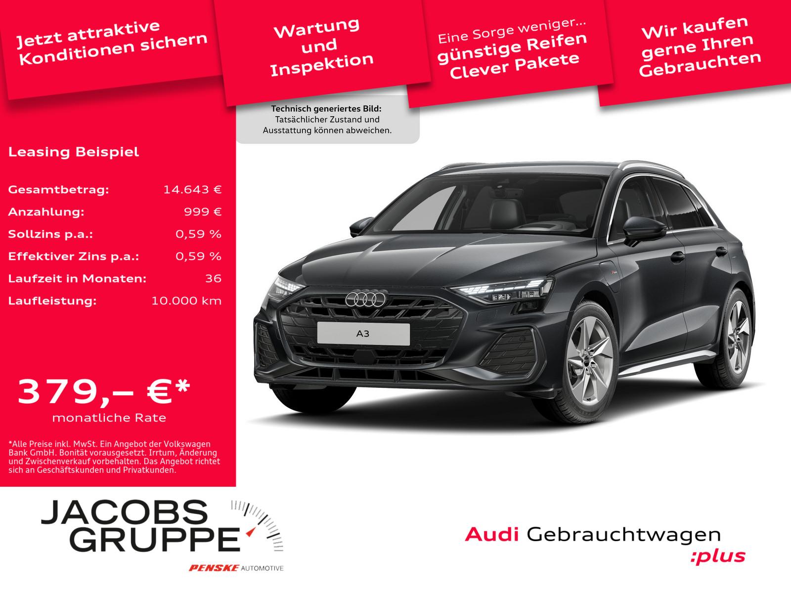 Audi A3 Sportback 40TFSIe S line/HuD/SONOS/AHK/ACC/Ka