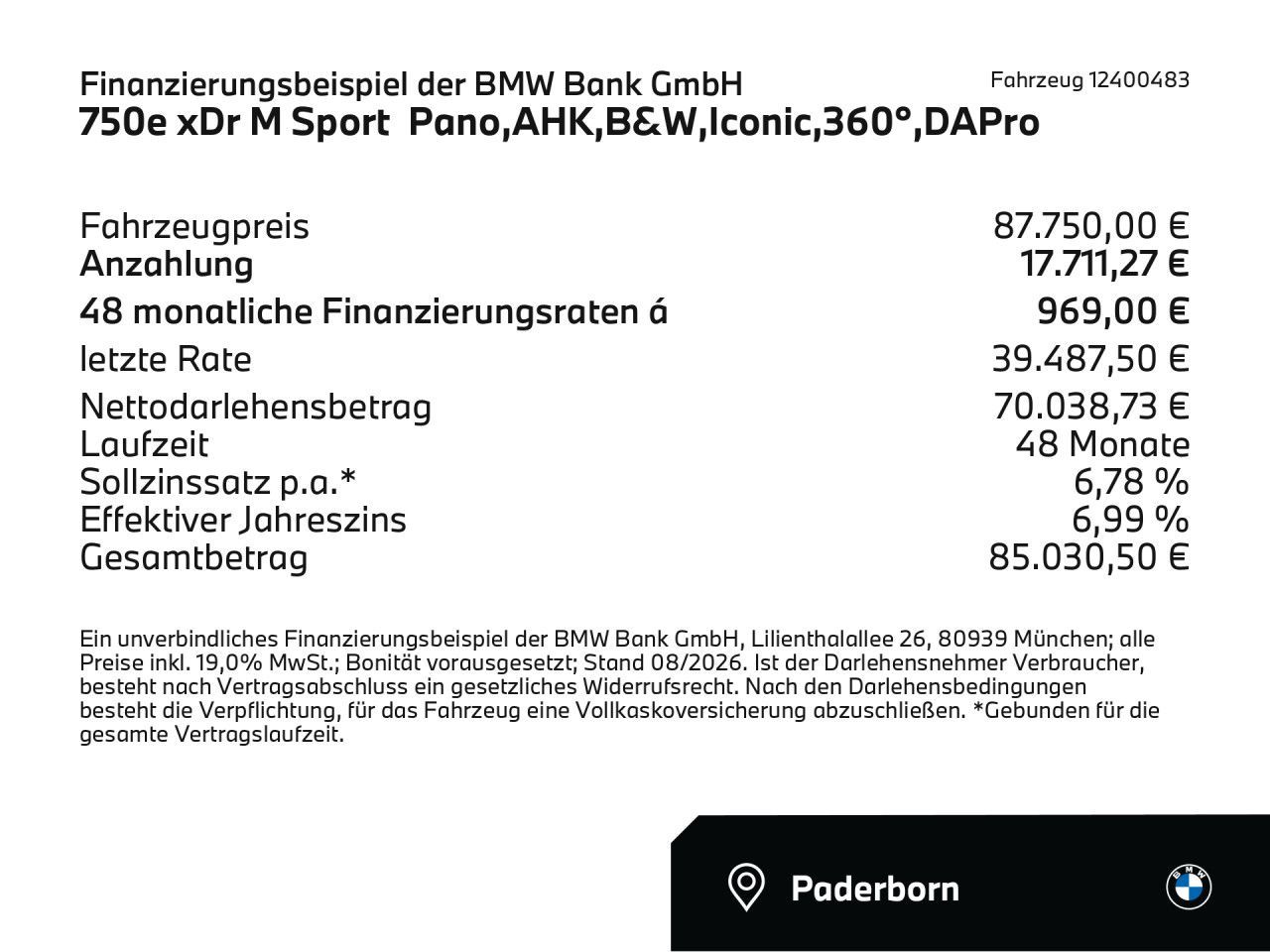BMW 750e xDr M Sport AktivL,Pano,AHK,B&W,360°,DAPro foto 2