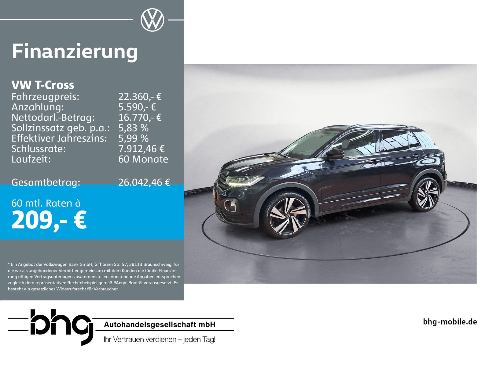 Volkswagen T-Cross 1.5 TSI DSG Life *NAVI*LED*ACC*