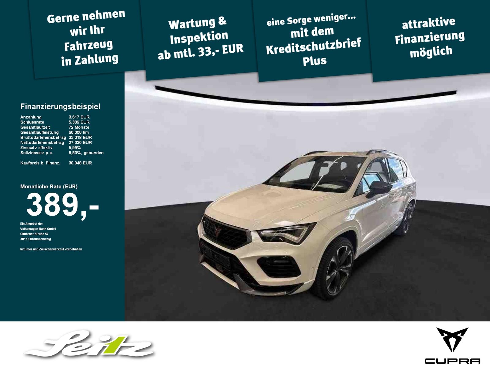 Cupra Ateca 2.0 TSI 4Drive *AHK*BEATS*PANO*