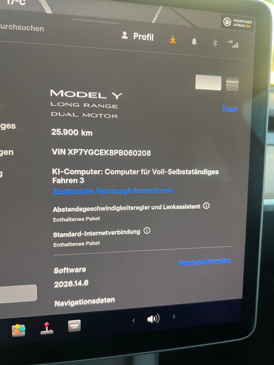 Tesla Model Y Long Range Allrad Leder Kamera 360, 21 foto 19