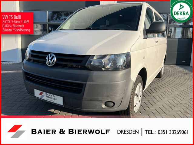 Volkswagen T5 Transporter 9 Sitzer 140PS Klima Standh.