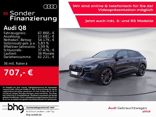 Audi Q8 55 TFSIe quattro tiptronic e-tron air AHK HUD