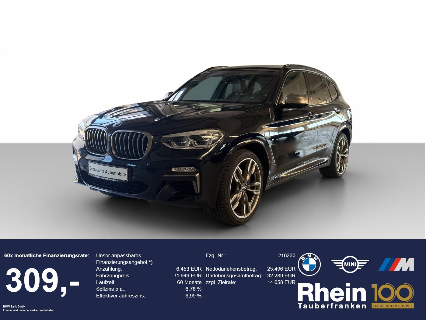 BMW X3 M40d AHK/NAVI+/HiFi/AKUSTIK/MEMO/CAM/LED+/CD