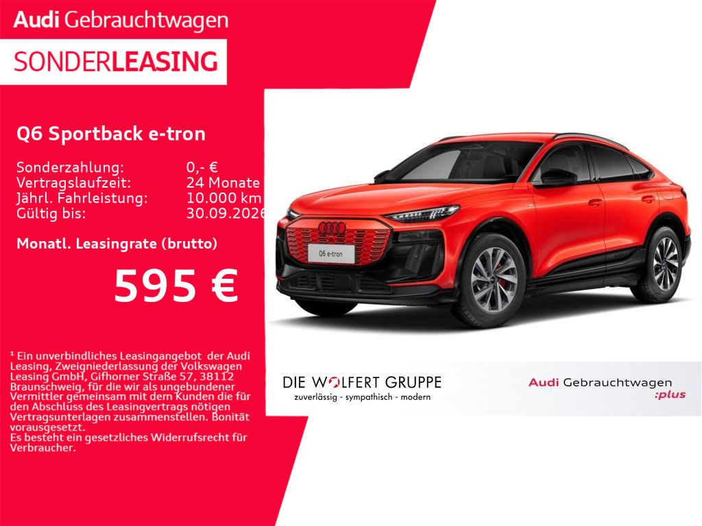 Audi Q6 Sportback e-tron S line quattro **0,25**AHK