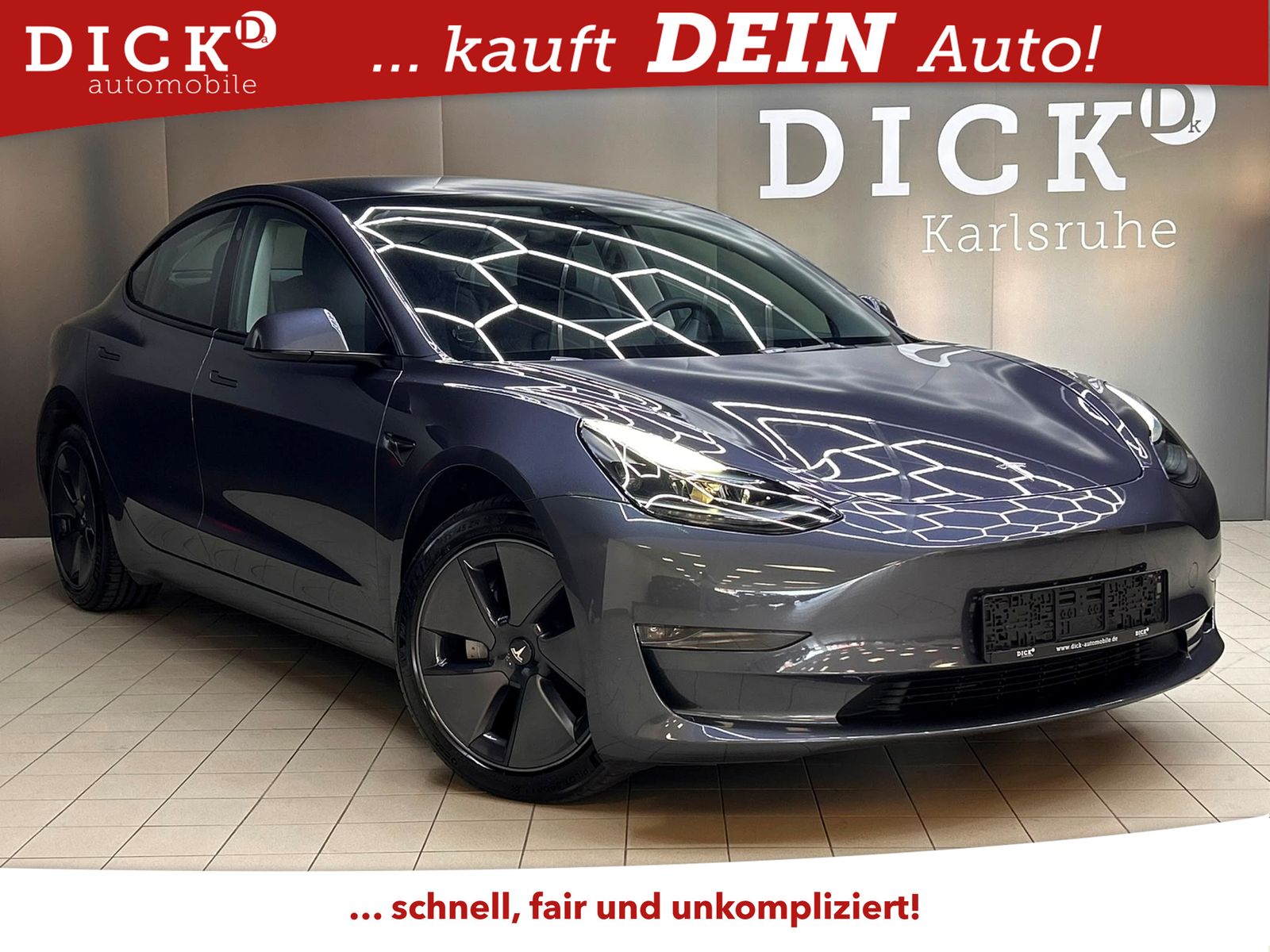 Fahrzeugabbildung Tesla Model 3 Long Range Dual AWD PANO+LED+NAVI+KAM+WP