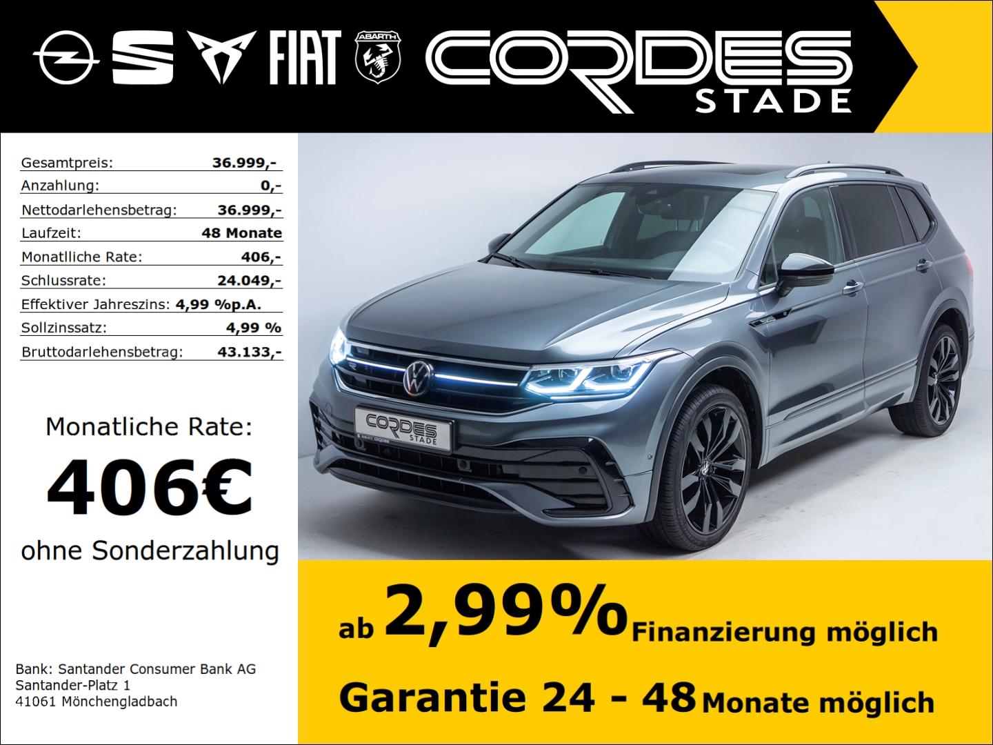Volkswagen Tiguan Allspace R-Line 4Motion Automatik AHK Nav