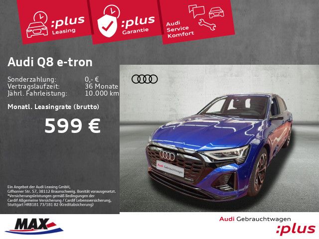 Audi Q8 e-tron 55 S-LINE QUATTRO +LED+AHK+HUD+B&O+VC+