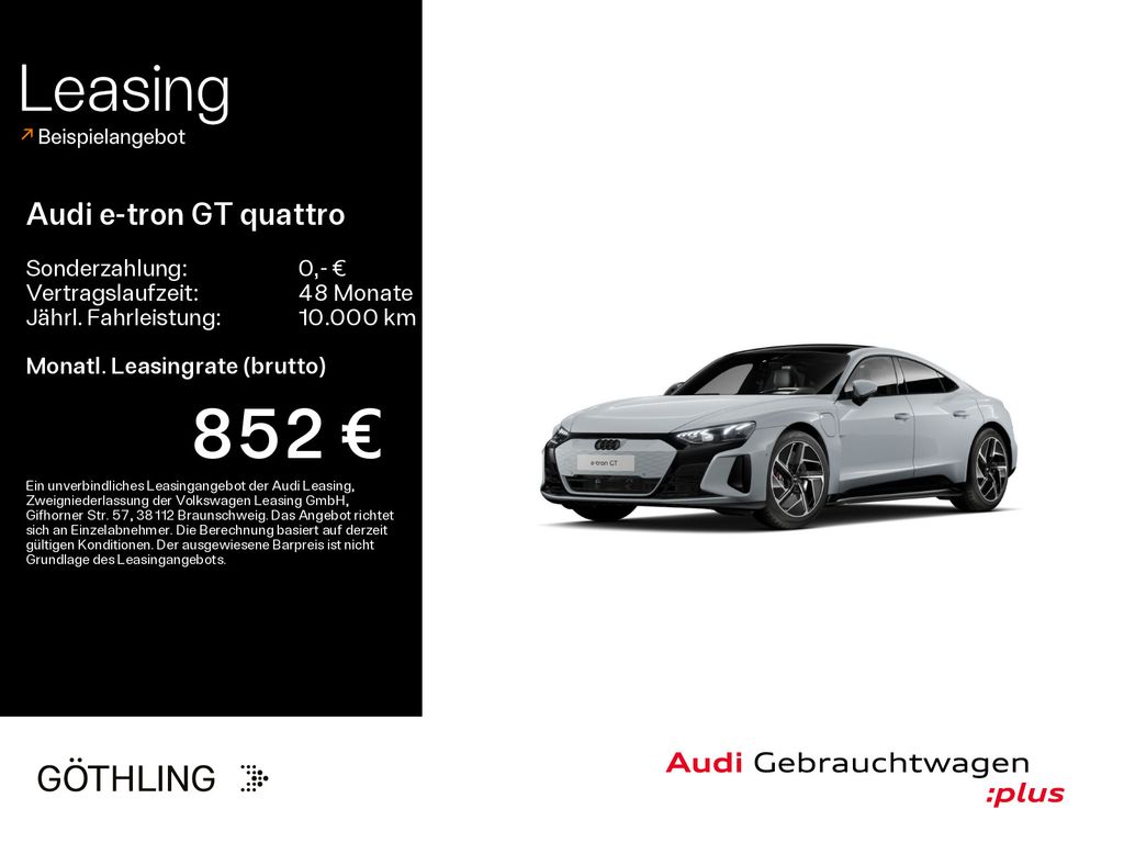 Audi e-tron GT qu 350 kW *Matrix*B&O*HUD*Pano*Optik S
