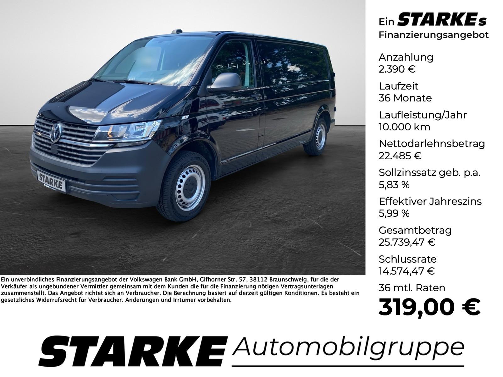 Volkswagen T6 Transporter Kasten 2.0. TDI DSG LR  AHK Navi 