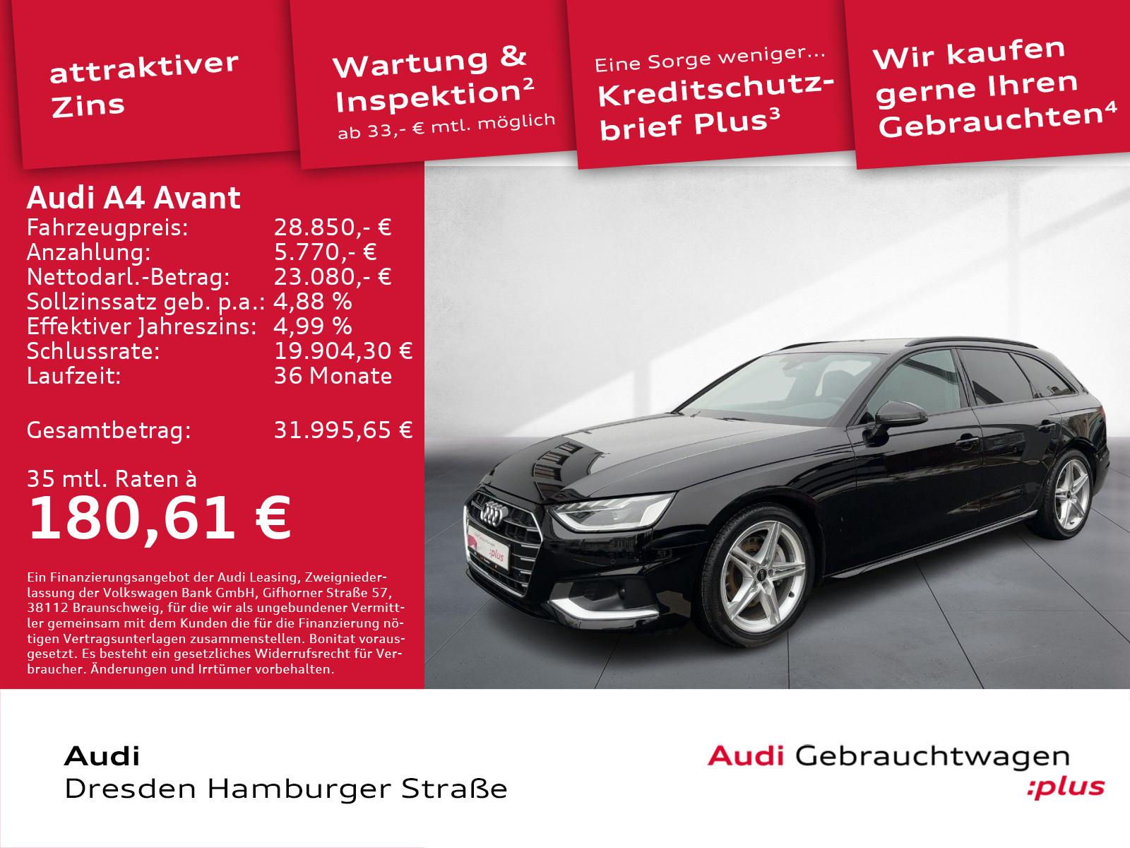 Audi A4 Avant 40 TFSI Advanced LED Navi  AHZV