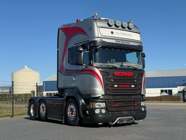 Scania R580 V8 SHOW, INTERIOR, FULL AIR, ALCOA, SILVER