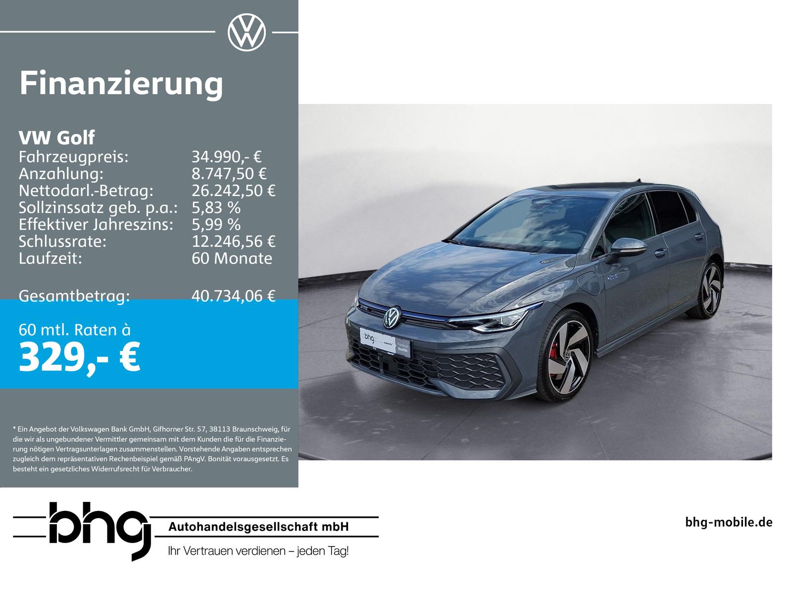 Volkswagen Golf GTE 1.5 eHybrid DSG AHK HUD MatrixLED ACCTr
