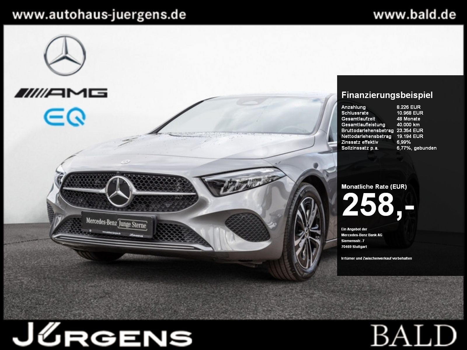 Mercedes-Benz A 180 Progressive LED Kamera Totw Winter SHZ 17'