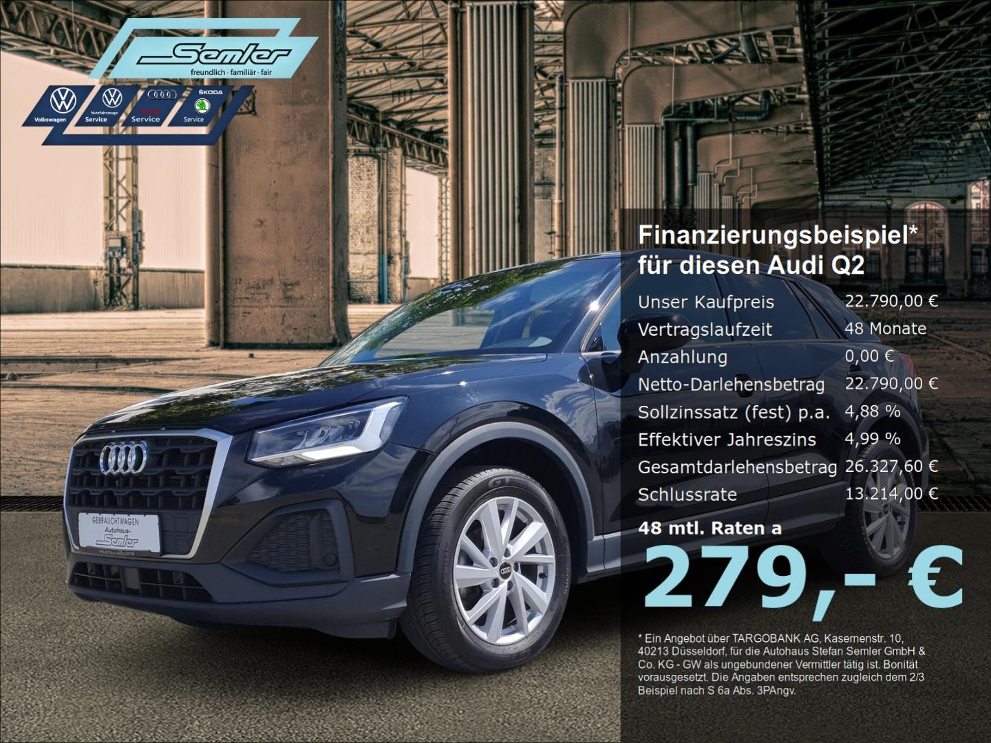 Audi Q2 35 1.5 TFSI DSG NAVI E-HK KESSY R-KAM LED SHZ