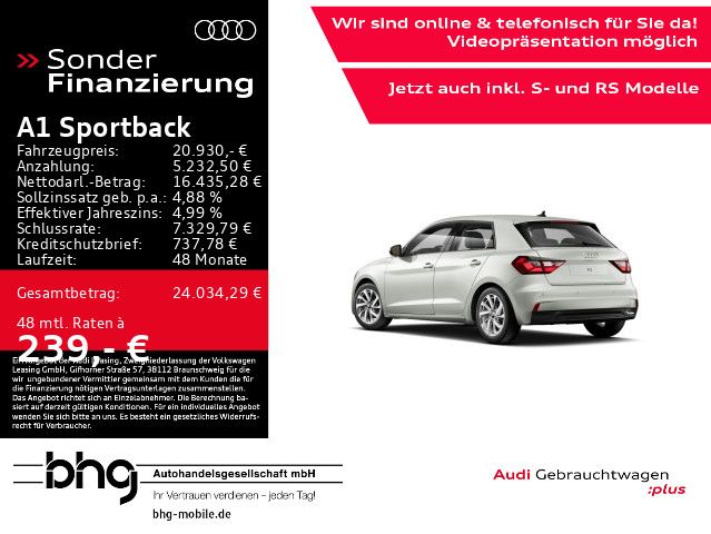 AUDI A1 Sportback advanced 30 TFSI 85(11