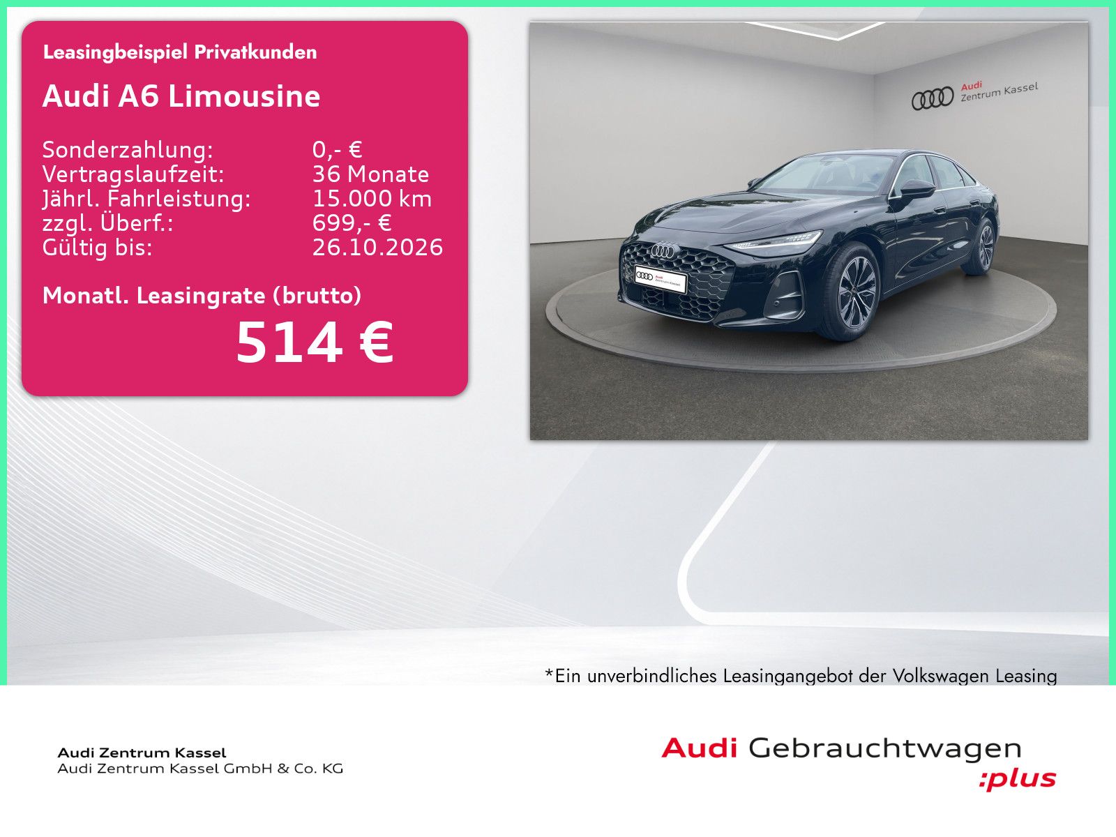 Audi A6 Limousine TDI Matrix tech+ Carplay Navi 360°