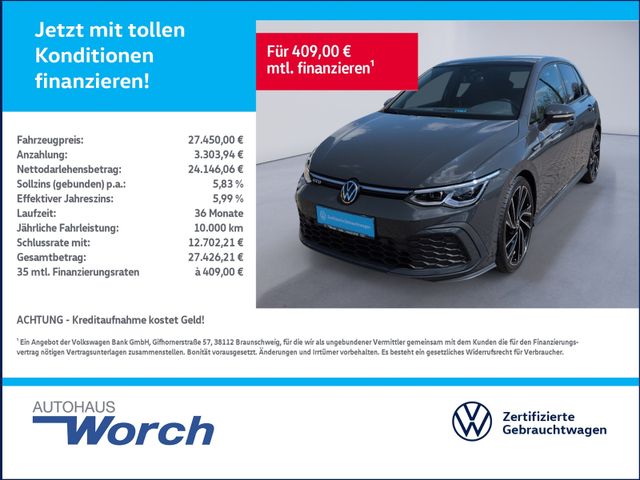 Golf VIII GTD 2.0 TDI DSG PANO+KEYLESS+19"+