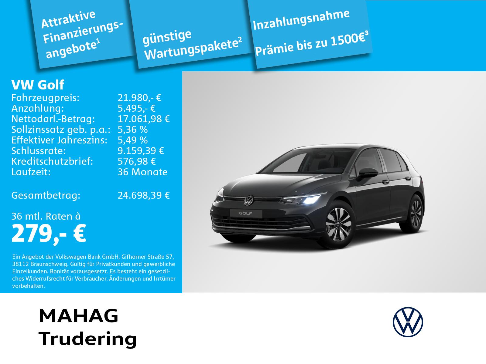 Volkswagen Golf VIII MOVE 1.0 TSI LED Sitzhz ParkPilot APP