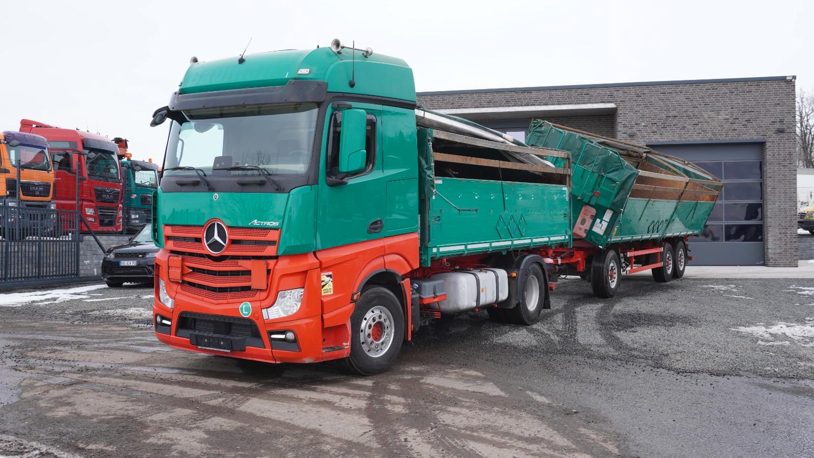 Mercedes-Benz Actros 1845 Zug Kipper Dreiseitenkipper Getreide
