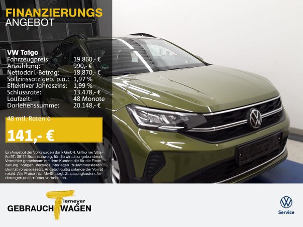 Volkswagen Taigo 1.0 TSI LIFE ALLWETTER KAMERA SITZH APP-CO