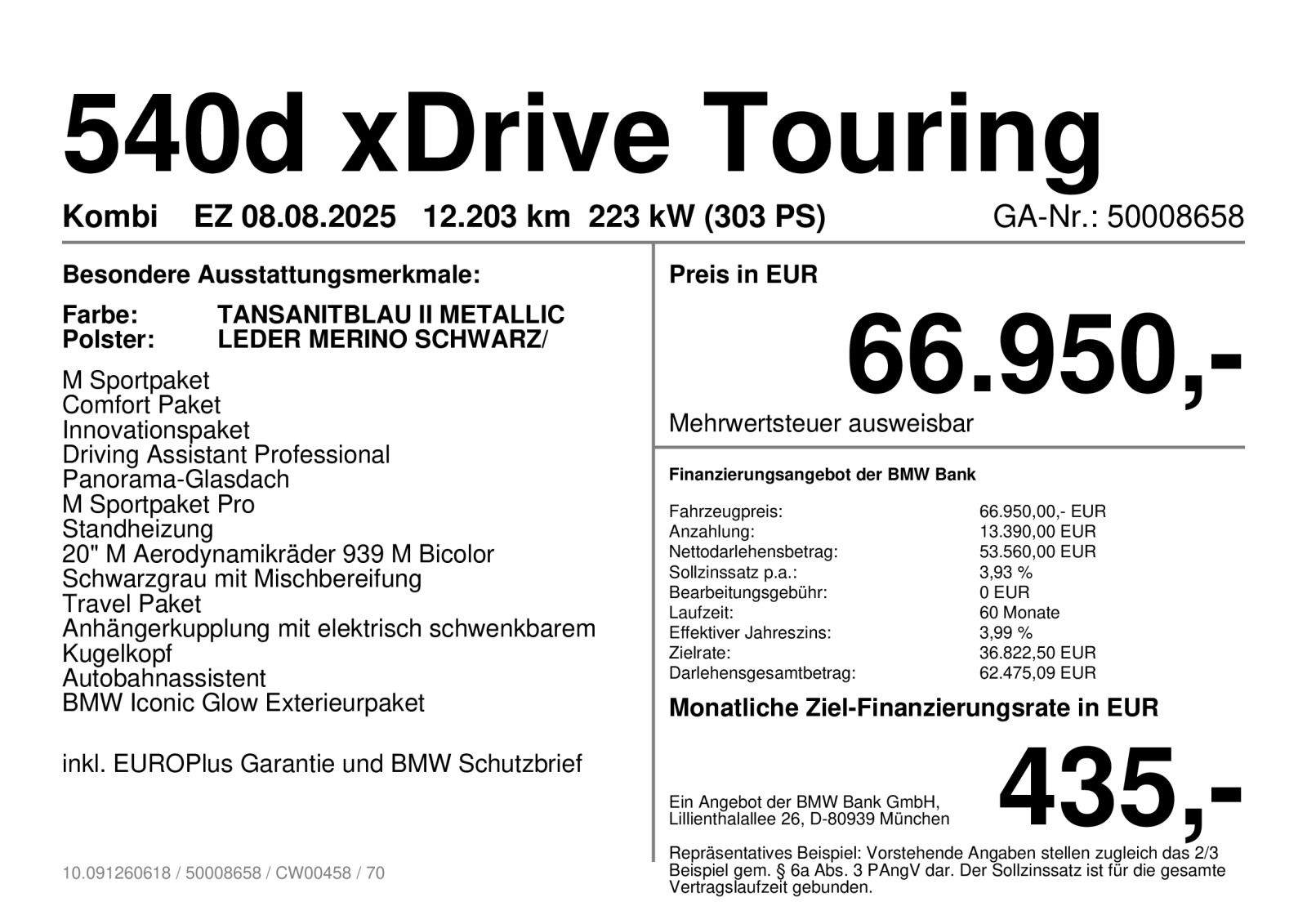 BMW 540d xDrive Touring M Sportpaket Panorama AHK imagem 2