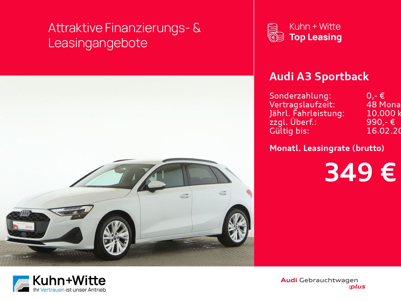 Audi A3 Sportback 30 TFSI *AHK*LED*RFK*SHZ*MMI-Plus*