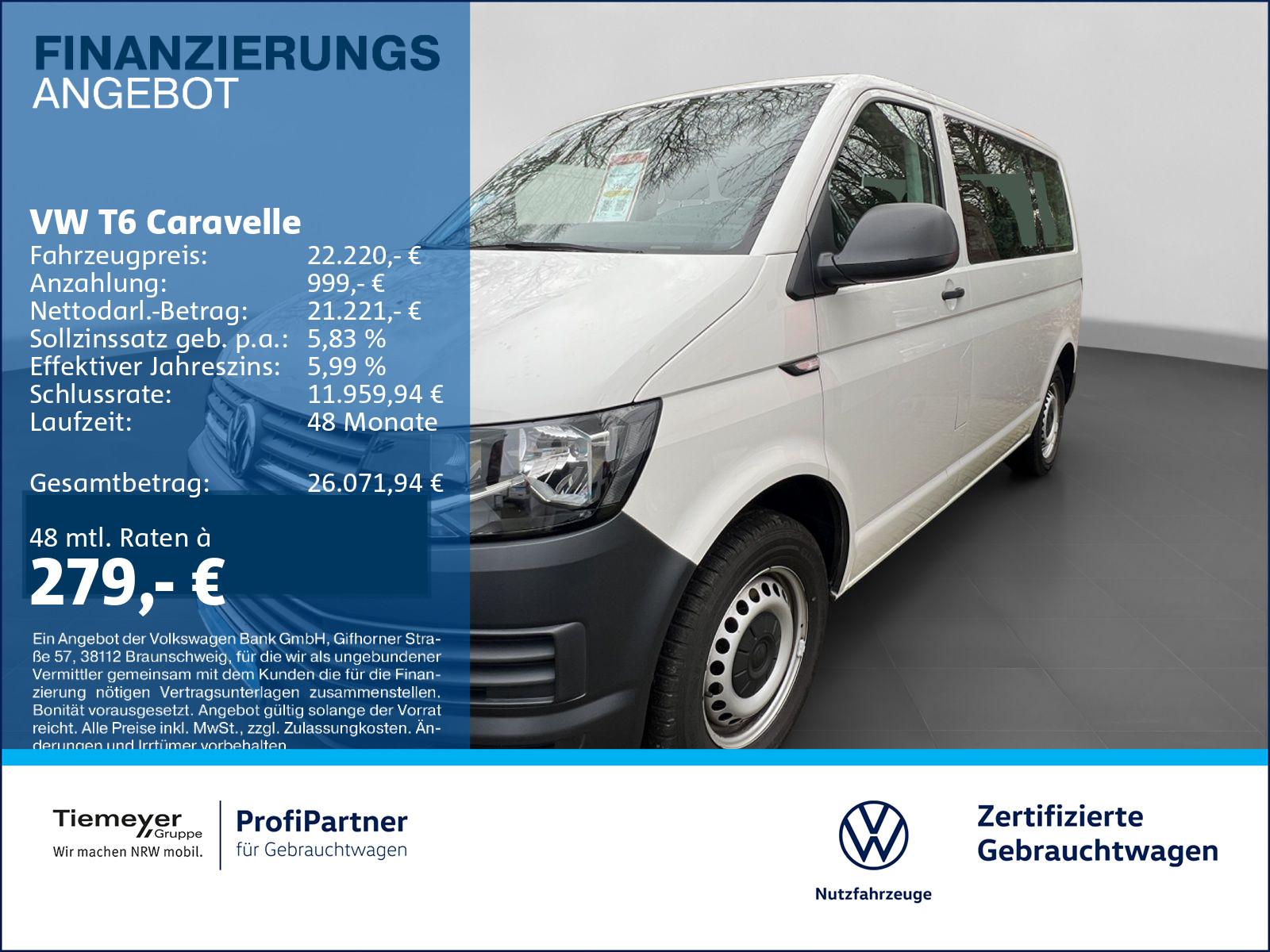 Volkswagen T6 Caravelle TDI 8-SITZE KLIMA E-PAKET