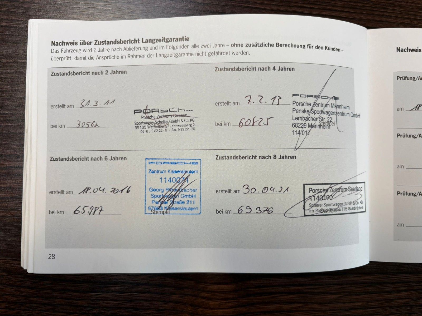 Fahrzeugabbildung Porsche 997 Carrera 4 S MKII Schalter 111 punkte check
