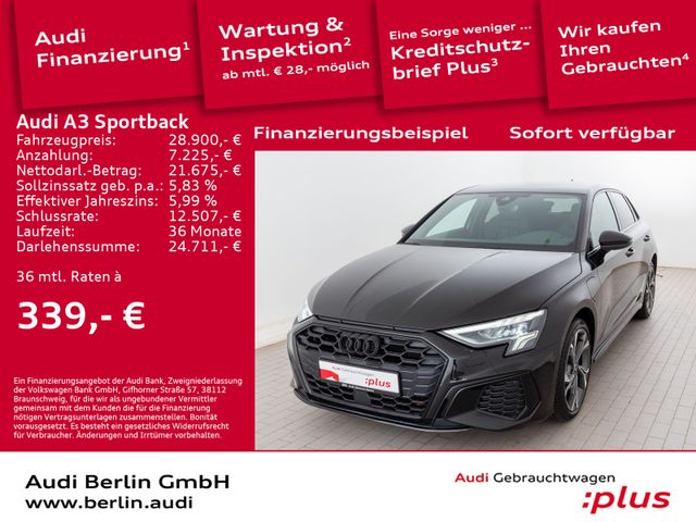 Audi A3 Sportback TFSI e S line 45 S tr. LED PDC NAVI