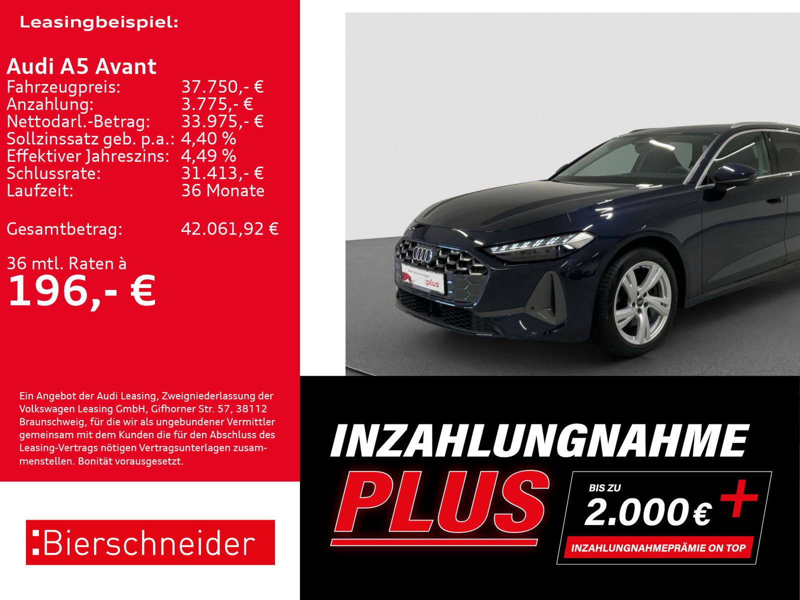 Audi A5 Avant A5 Av TFSI qu advanced AHK LED ACC CAM  imagem 2