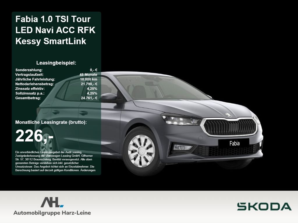 Fabia 1.0 TSI Tour LED Navi ACC RFK Kessy SmartL