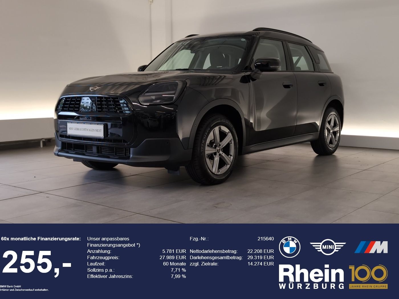 MINI Countryman C (Cooper) 2024, 1.5 benzīns, Automāts, SUV/Apvidus, Melns — Latvijā