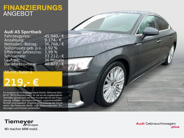 Audi A5 Sportback 40 TFSI Q S LINE MATRIX LM19 MEMORY