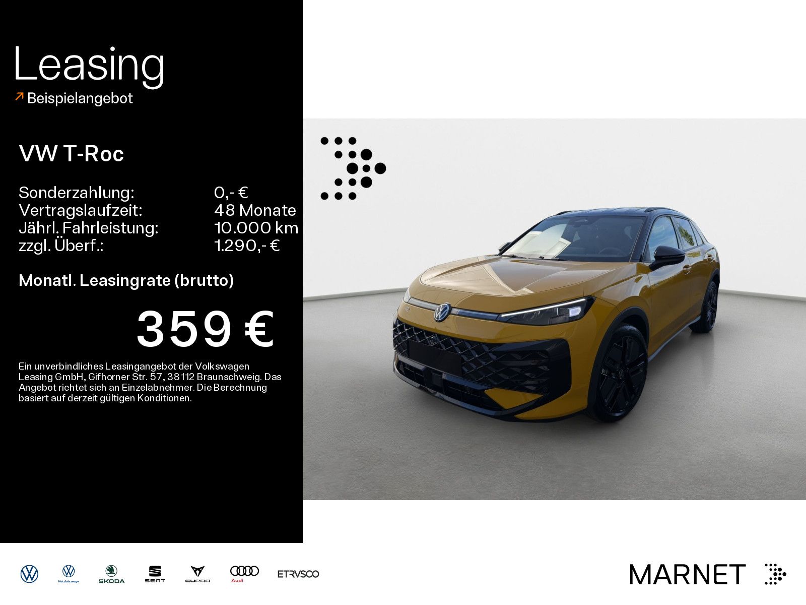 Volkswagen T-Roc R-Line 1.5 l eTSI OPF 110 kW (150 PS) 7-Ga
